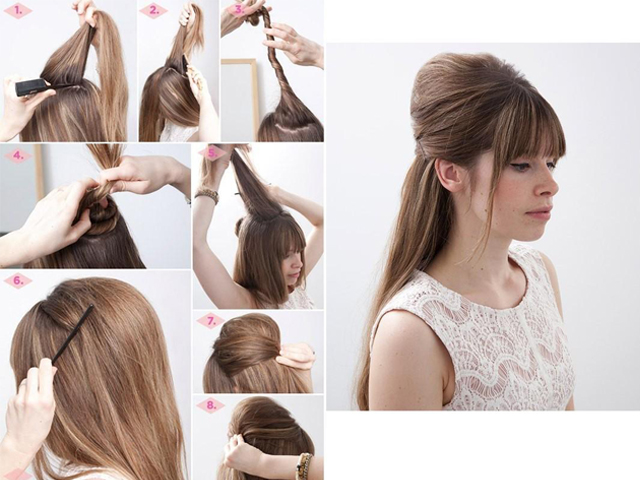 Прическа стиляги как сделать фото на средние волосы